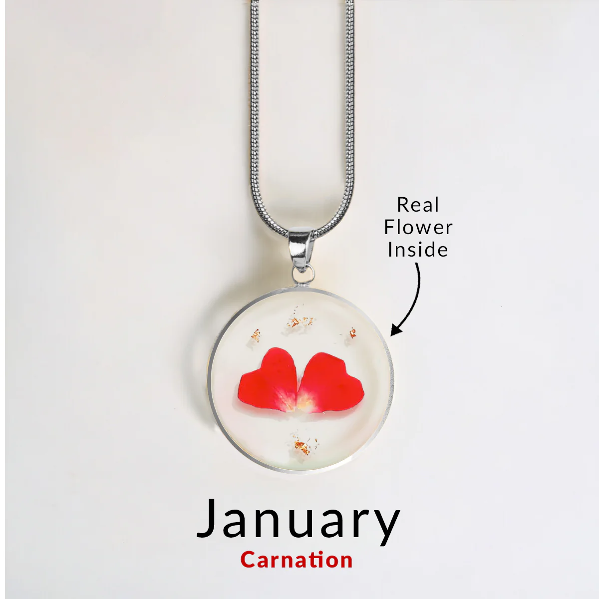 Pressed Birth Flower Necklace - Image 101