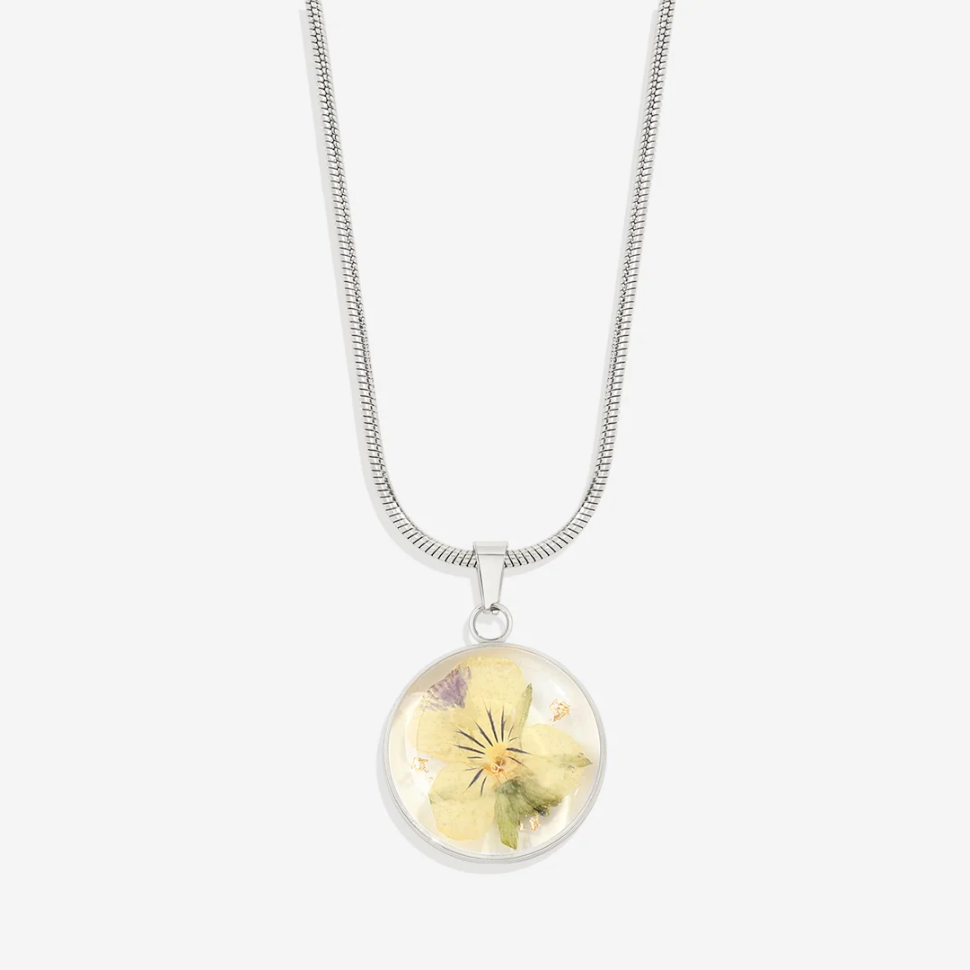 Pressed Birth Flower Necklace - Image 120