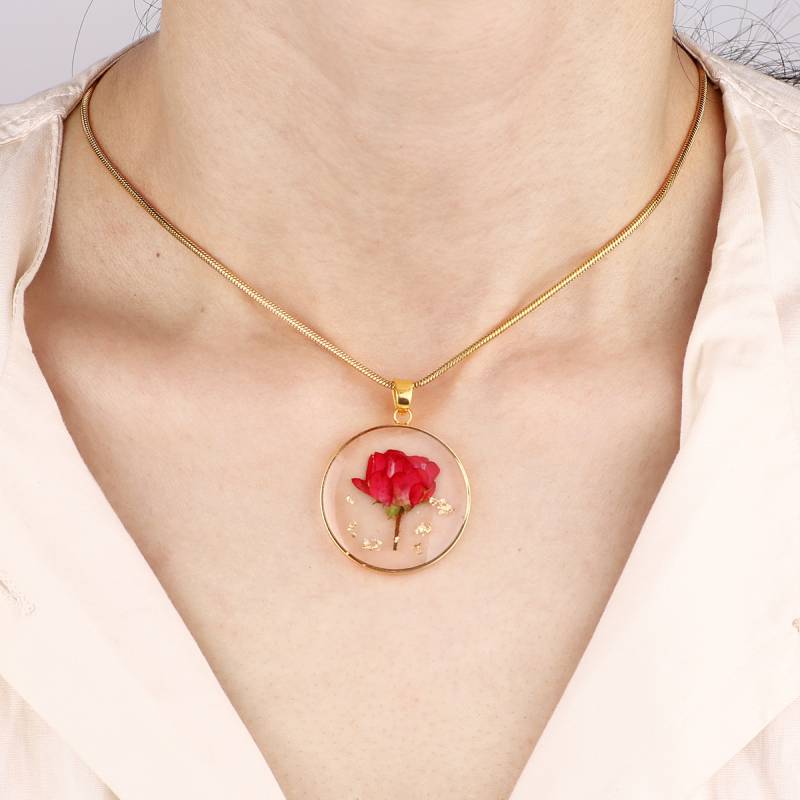 Pressed Birth Flower Necklace - Image 13