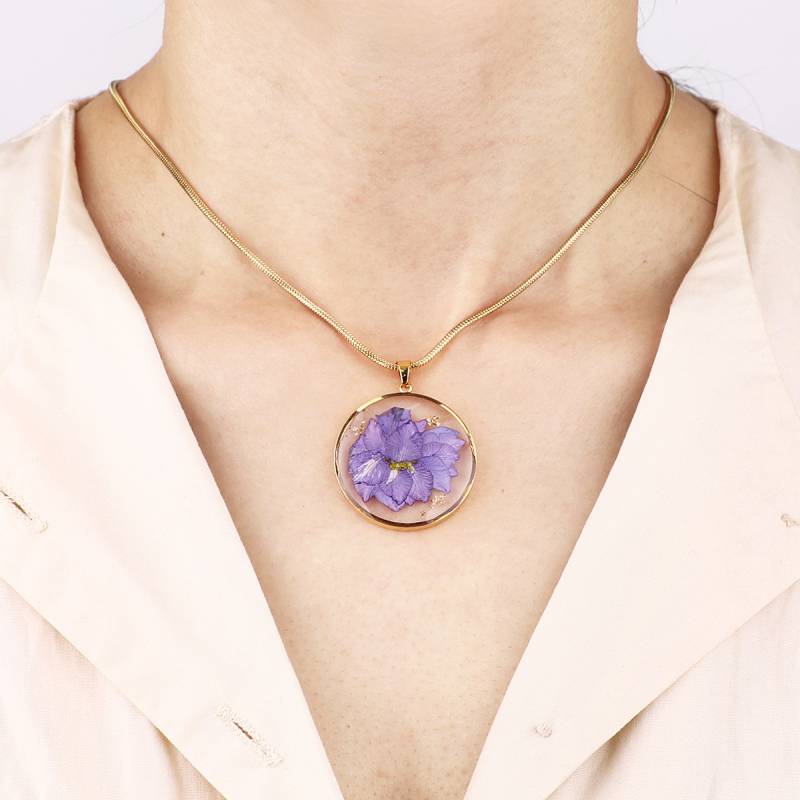 Pressed Birth Flower Necklace - Image 14