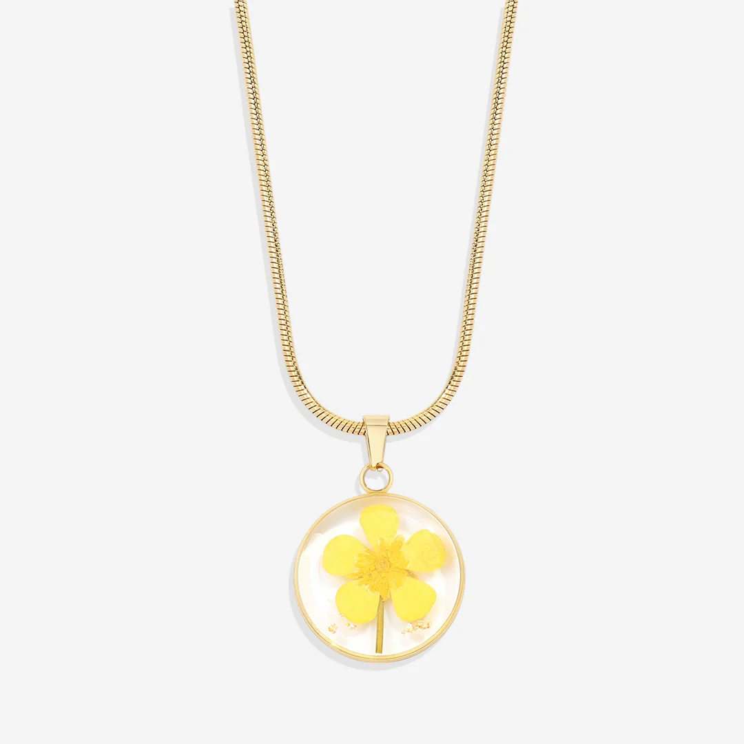 Pressed Birth Flower Necklace - Image 141