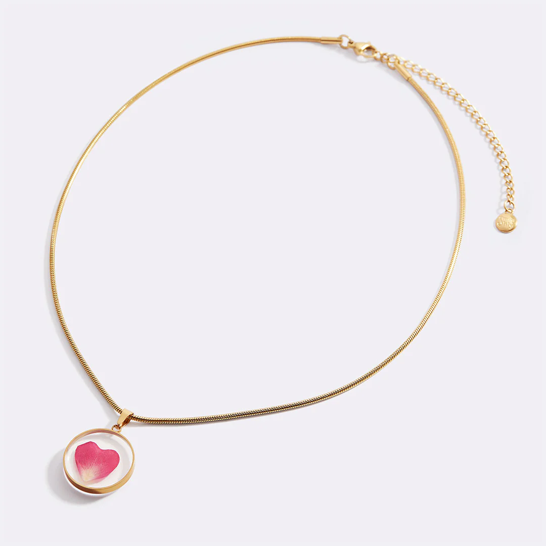 Pressed Birth Flower Necklace - Image 146