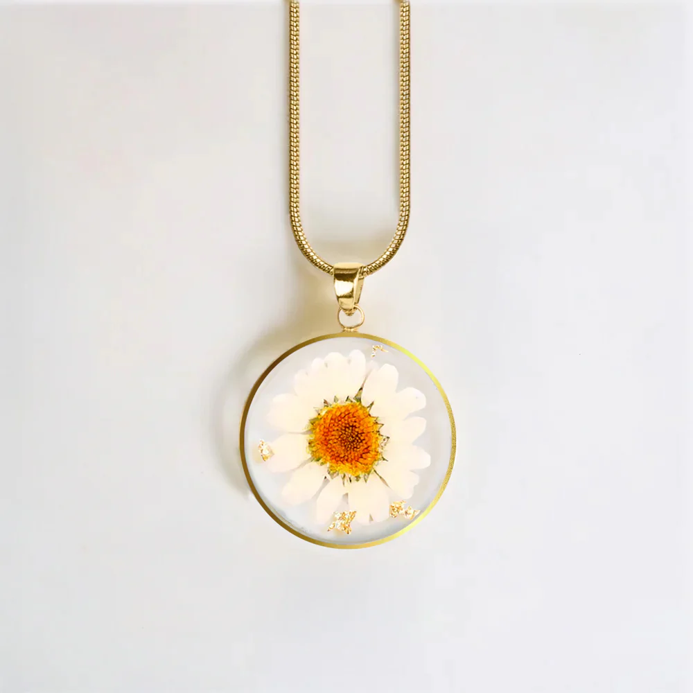 Pressed Birth Flower Necklace - Image 148