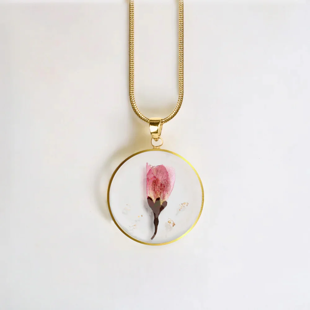Pressed Birth Flower Necklace - Image 150