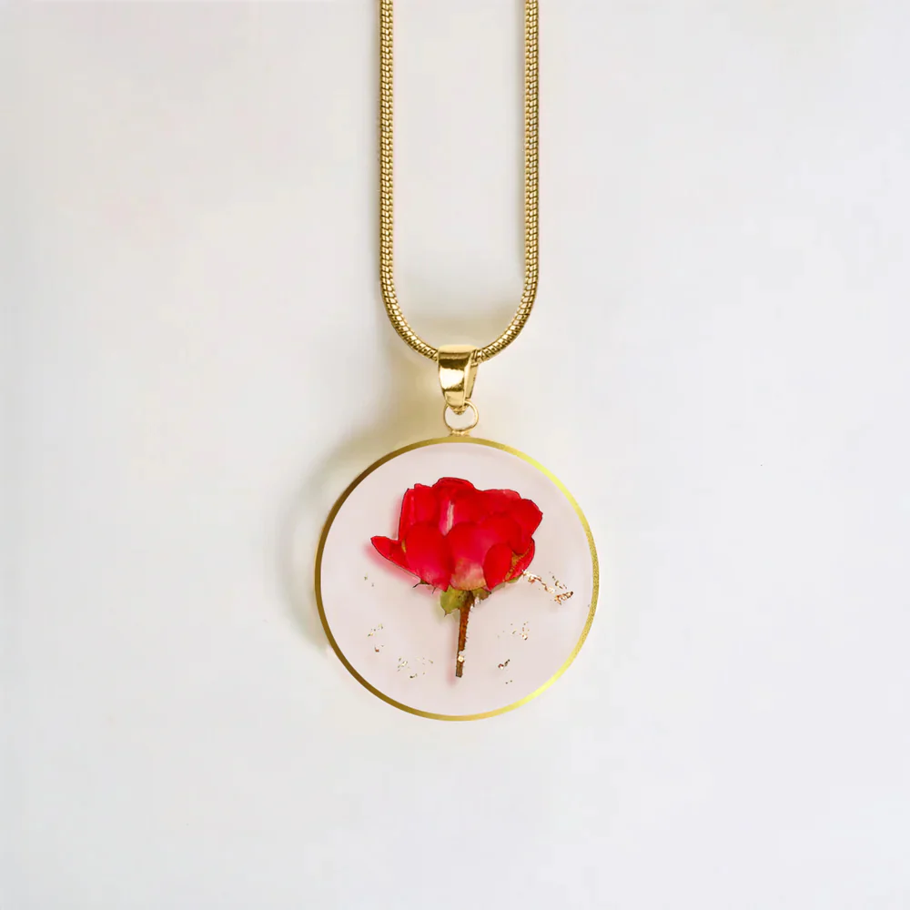 Pressed Birth Flower Necklace - Image 157