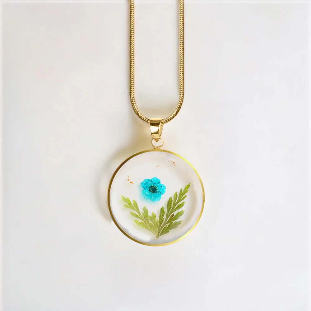 Pressed Birth Flower Necklace - Image 159