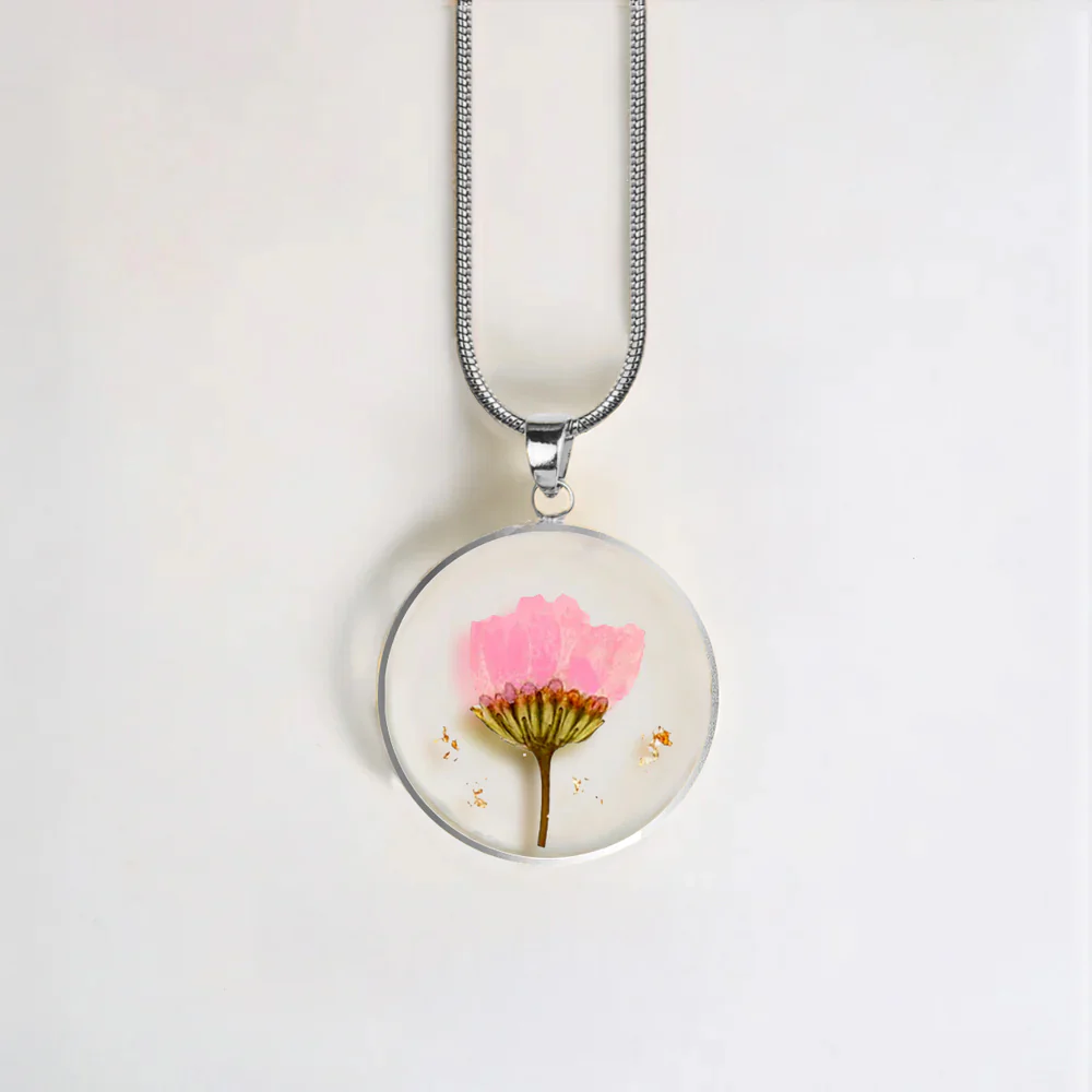 Pressed Birth Flower Necklace - Image 162