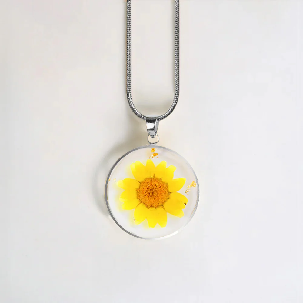 Pressed Birth Flower Necklace - Image 170