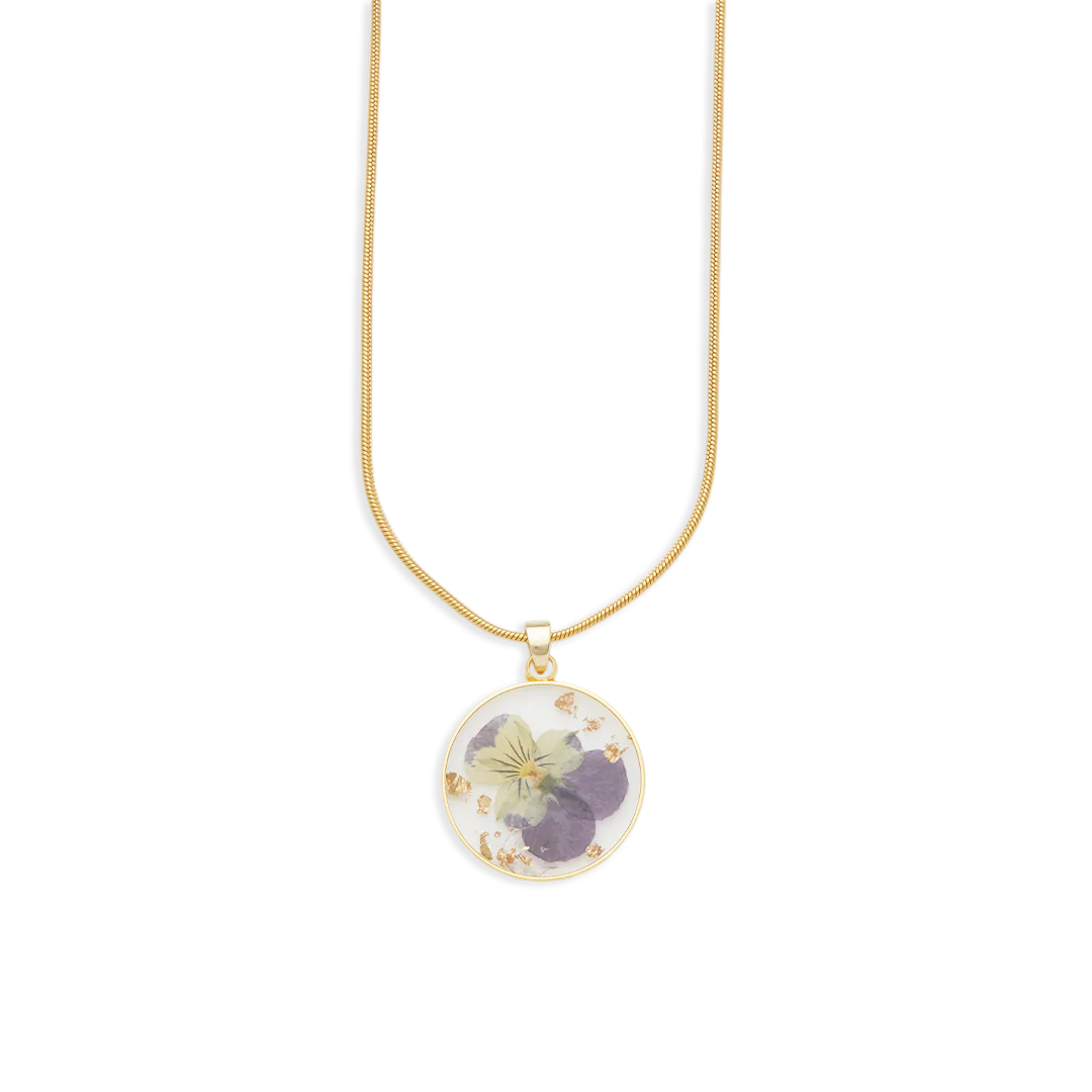 Pressed Birth Flower Necklace - Image 30