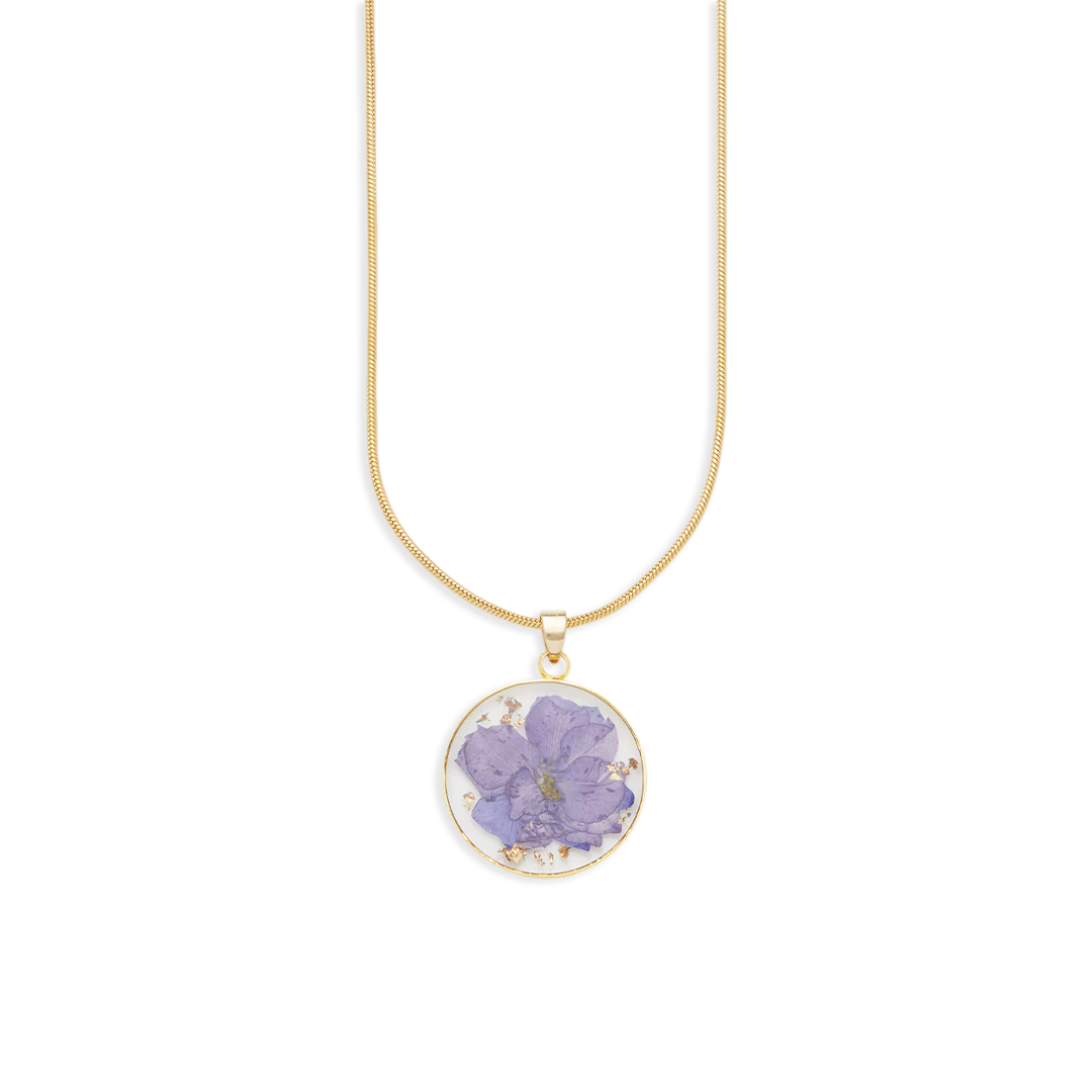 Pressed Birth Flower Necklace - Image 39