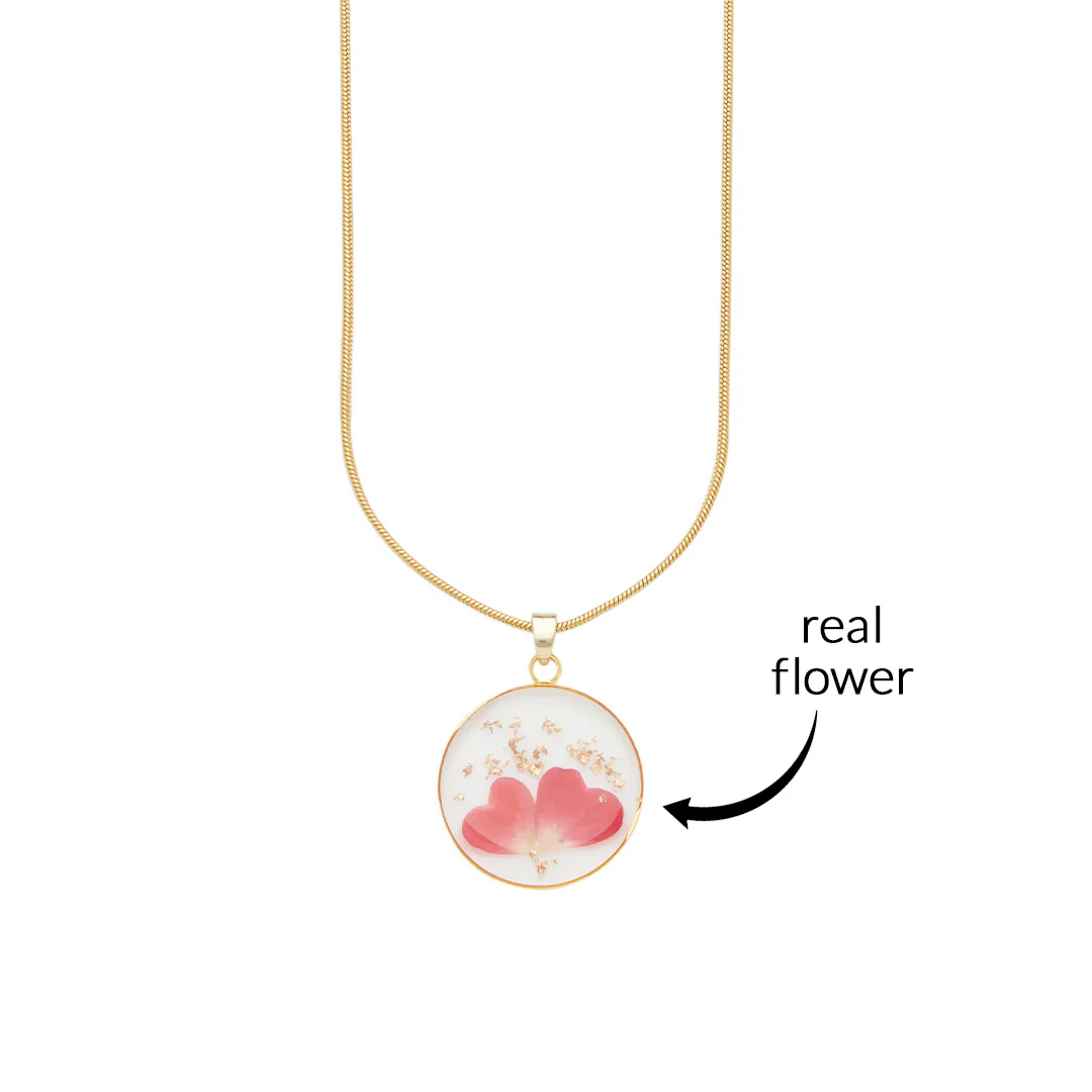 Pressed Birth Flower Necklace - Image 51