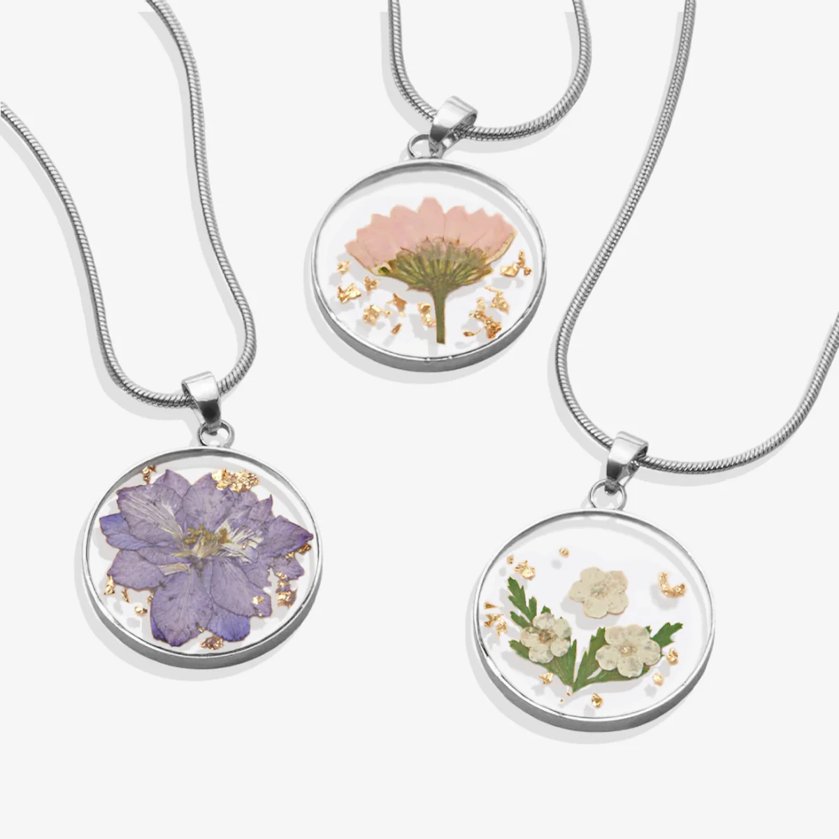 Pressed Birth Flower Necklace - Image 7