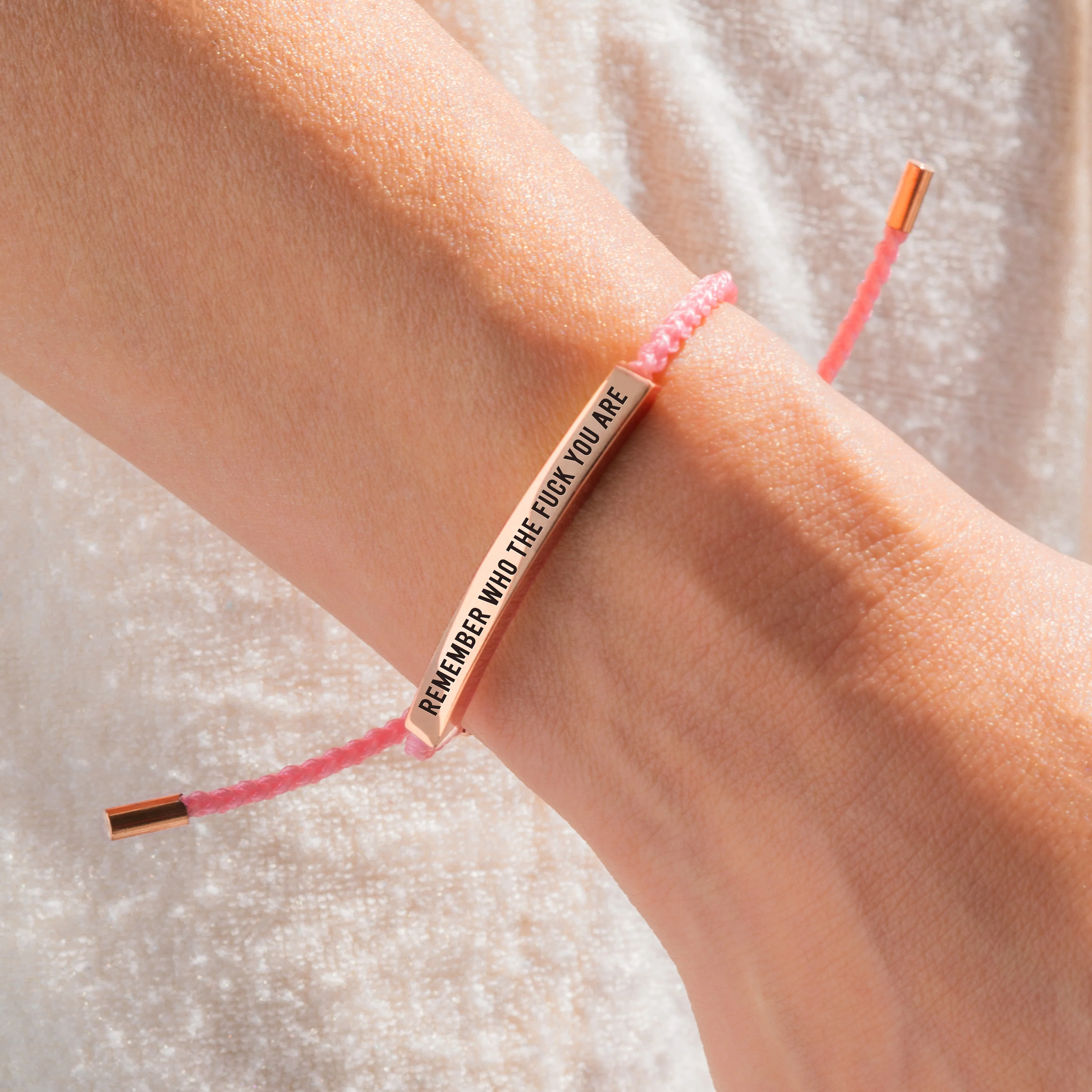 Bold Remember Who the F♥ck You Are Inspire Bracelet - Image 46