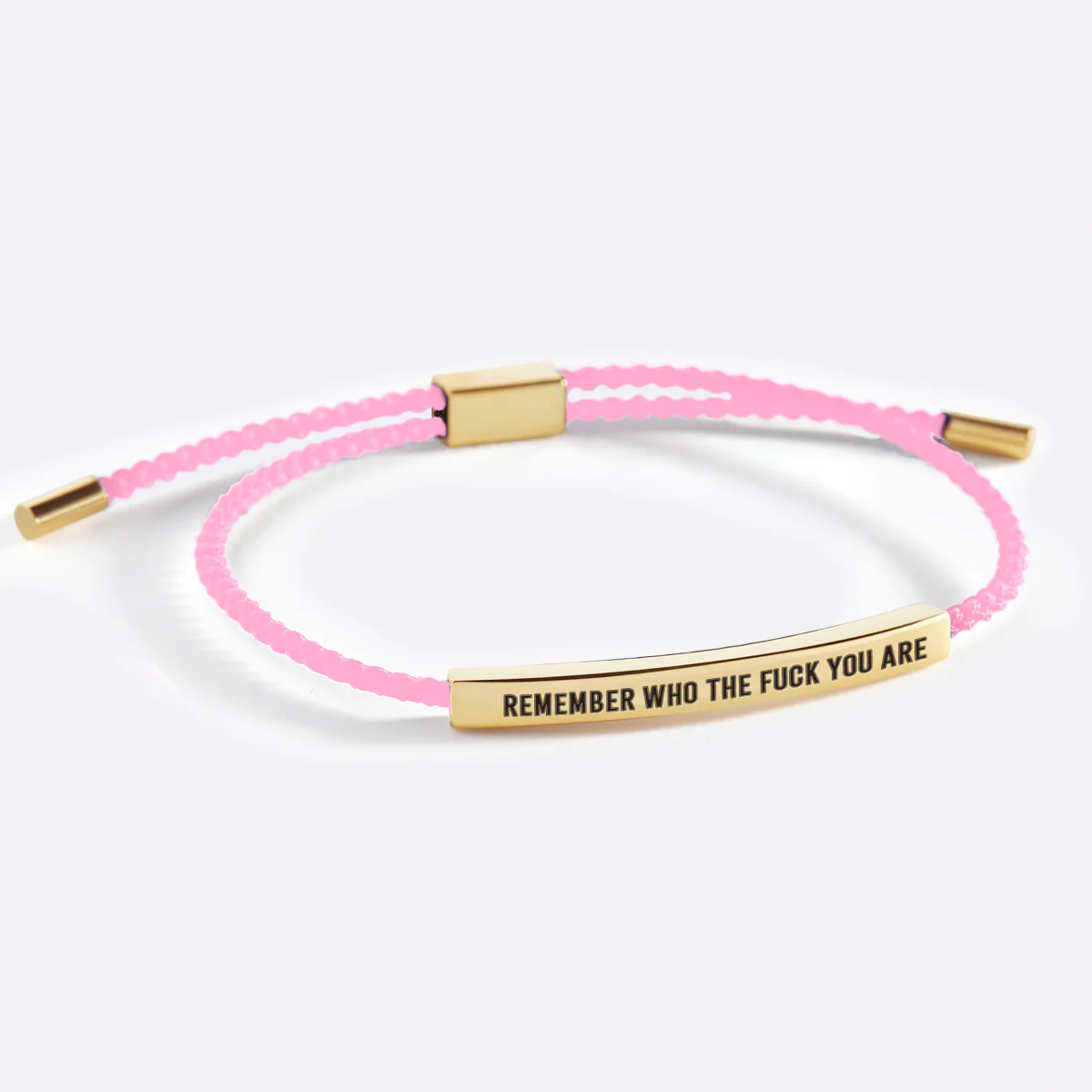 Bold Remember Who the F♥ck You Are Inspire Bracelet - Image 49
