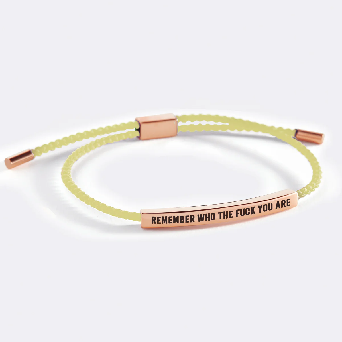 Bold Remember Who the F♥ck You Are Inspire Bracelet - Image 61