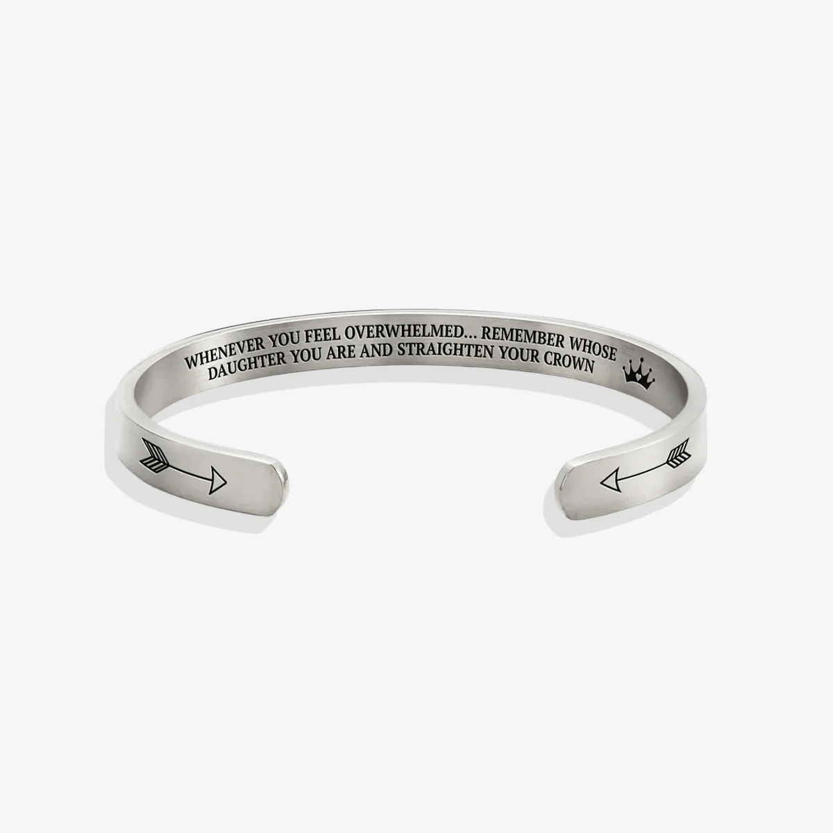 Remember Who You Are and Straighten Your Crown Personalizable Cuff Bracelet - Image 25