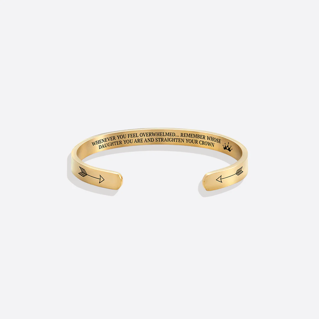 Remember Who You Are and Straighten Your Crown Personalizable Cuff Bracelet - Image 45