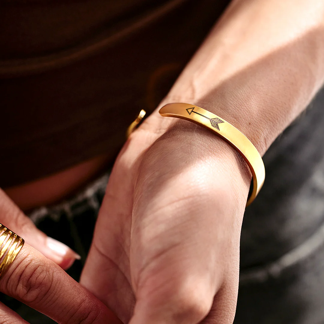 Remember Who You Are and Straighten Your Crown Personalizable Cuff Bracelet - Image 53