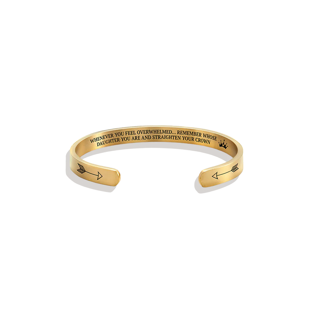 Remember Who You Are and Straighten Your Crown Personalizable Cuff Bracelet - Image 55