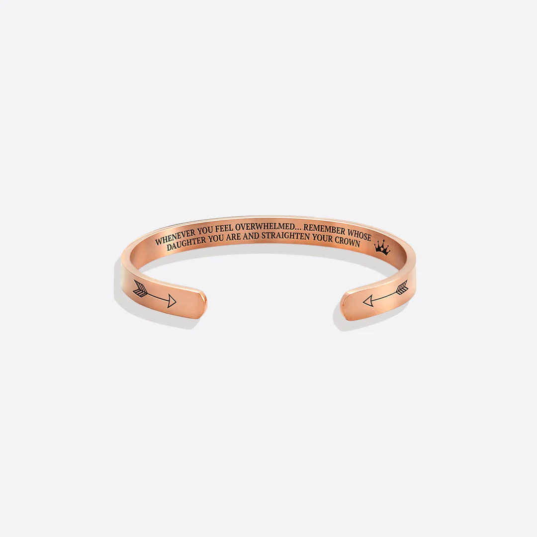 Remember Who You Are and Straighten Your Crown Personalizable Cuff Bracelet - Image 57