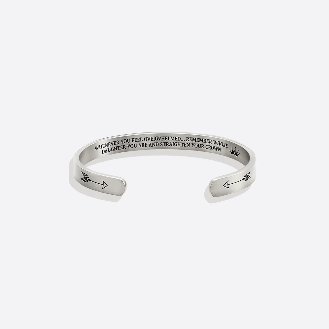 Remember Who You Are and Straighten Your Crown Personalizable Cuff Bracelet - Image 63