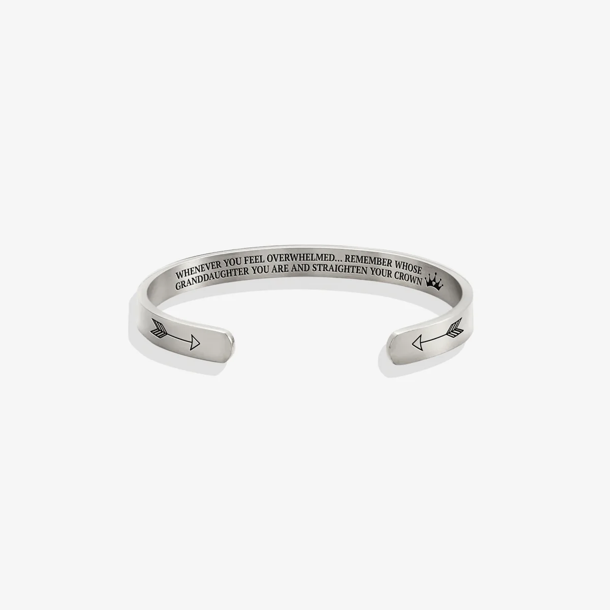 Remember Who You Are and Straighten Your Crown Personalizable Cuff Bracelet - Image 71