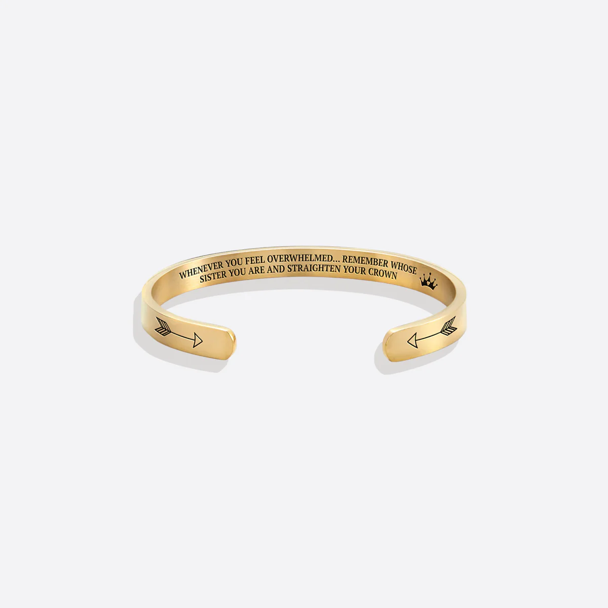 Remember Who You Are and Straighten Your Crown Personalizable Cuff Bracelet - Image 72