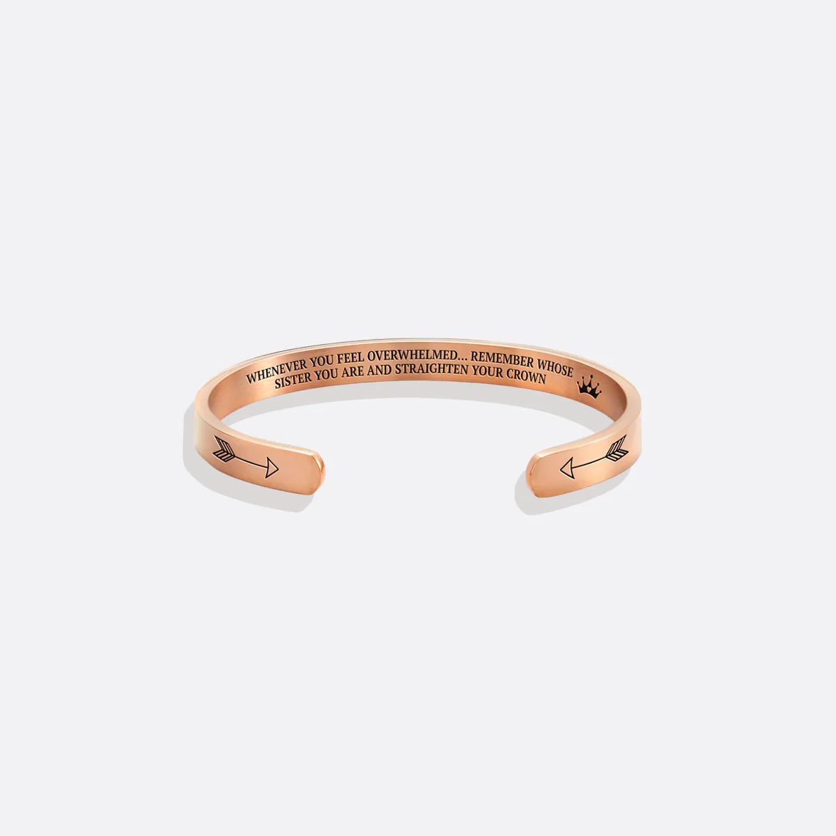 Remember Who You Are and Straighten Your Crown Personalizable Cuff Bracelet - Image 73