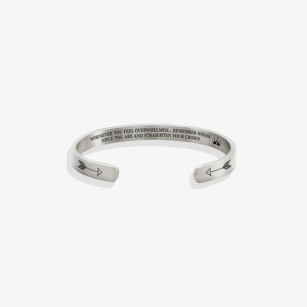 Remember Who You Are and Straighten Your Crown Personalizable Cuff Bracelet - Image 80