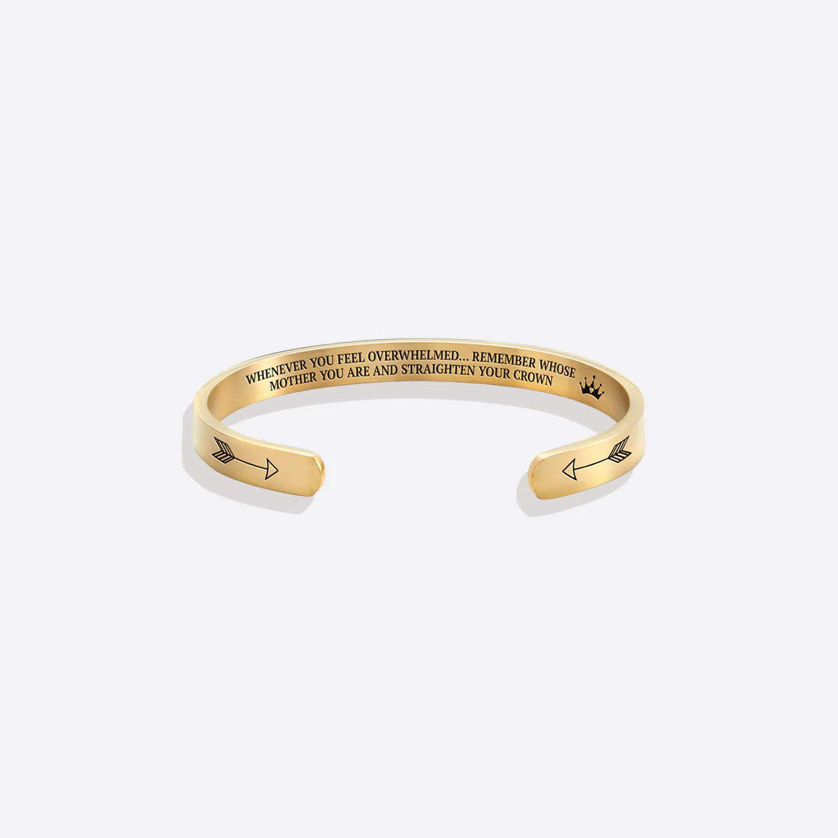 Remember Who You Are and Straighten Your Crown Personalizable Cuff Bracelet - Image 84