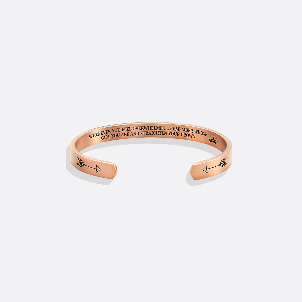 Remember Who You Are and Straighten Your Crown Personalizable Cuff Bracelet - Image 88