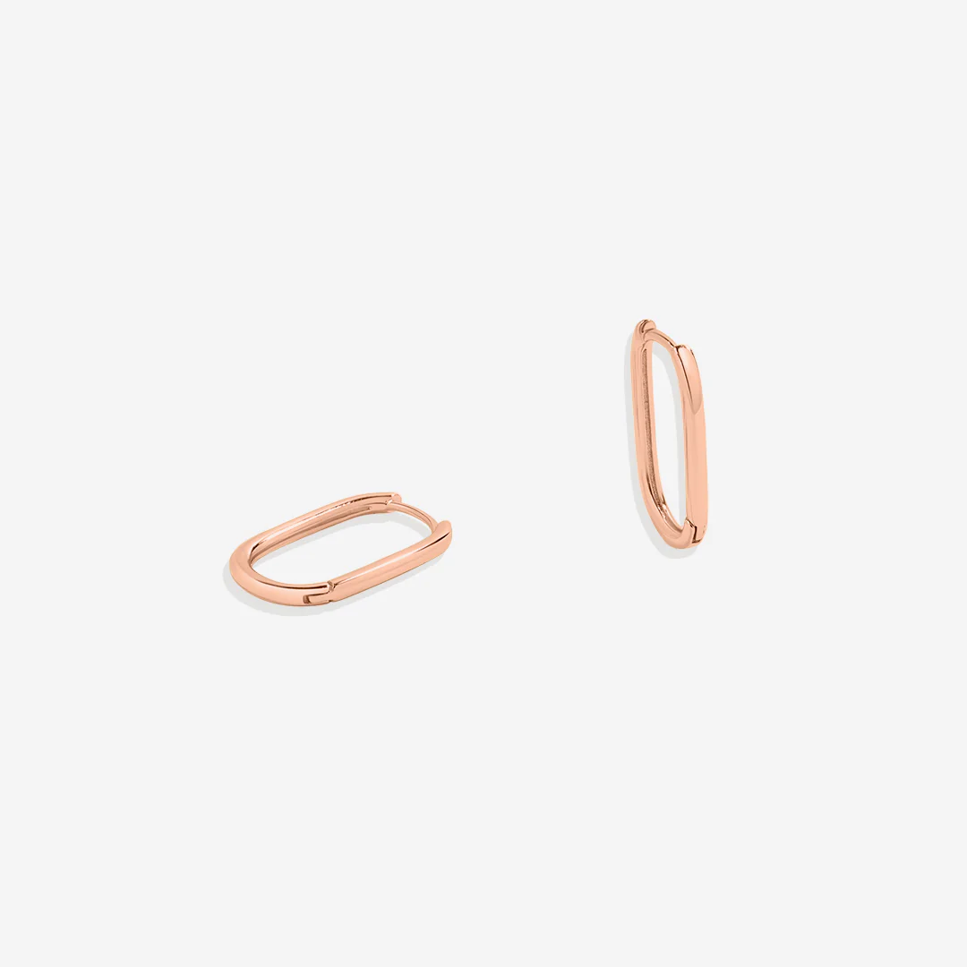 Retro Box Huggie Hoop Earrings - Image 16