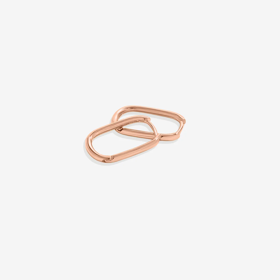 Retro Box Huggie Hoop Earrings - Image 19