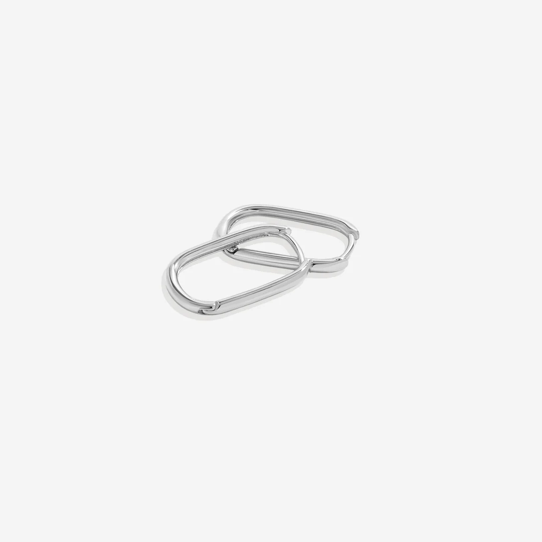 Retro Box Huggie Hoop Earrings - Image 20