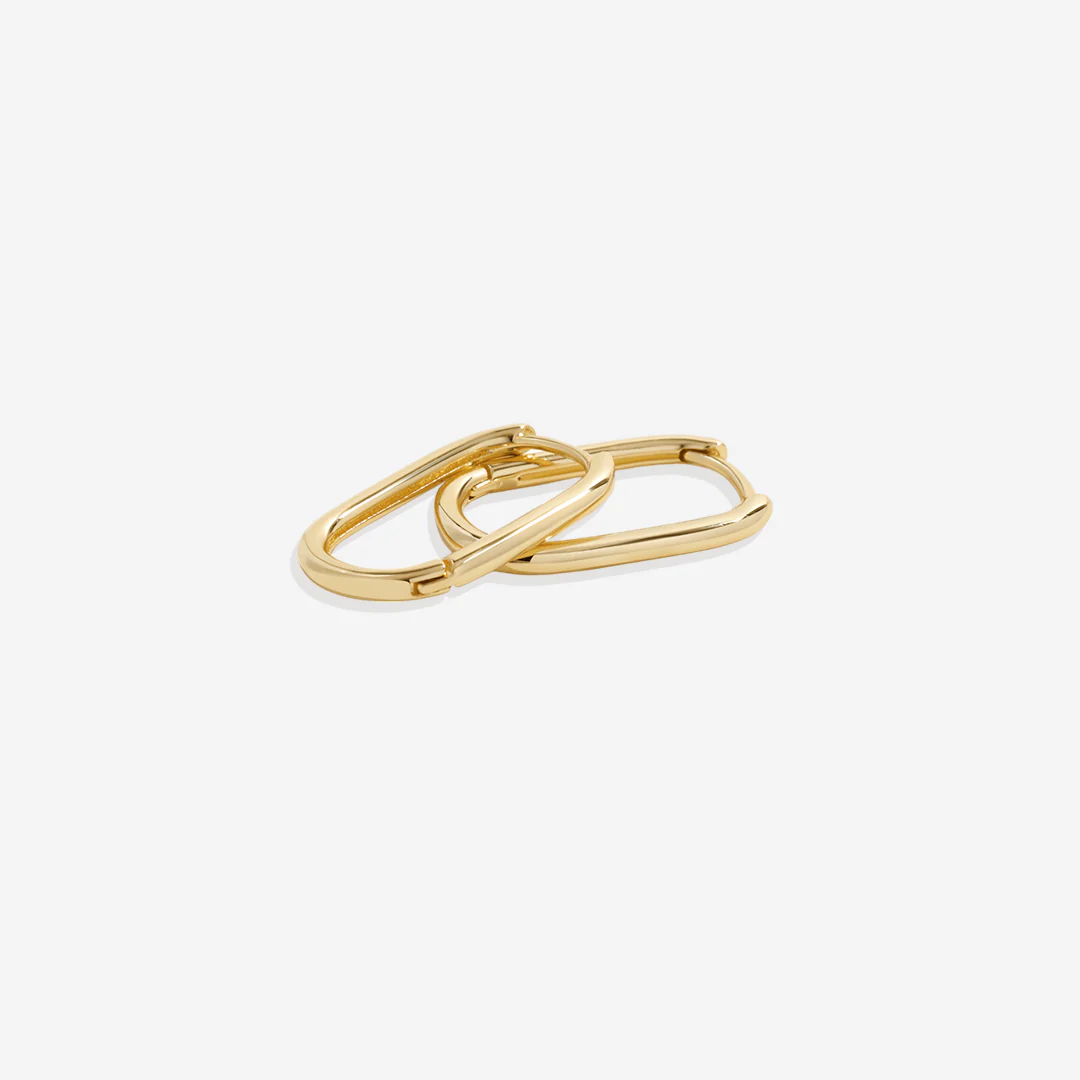 Retro Box Huggie Hoop Earrings - Image 23