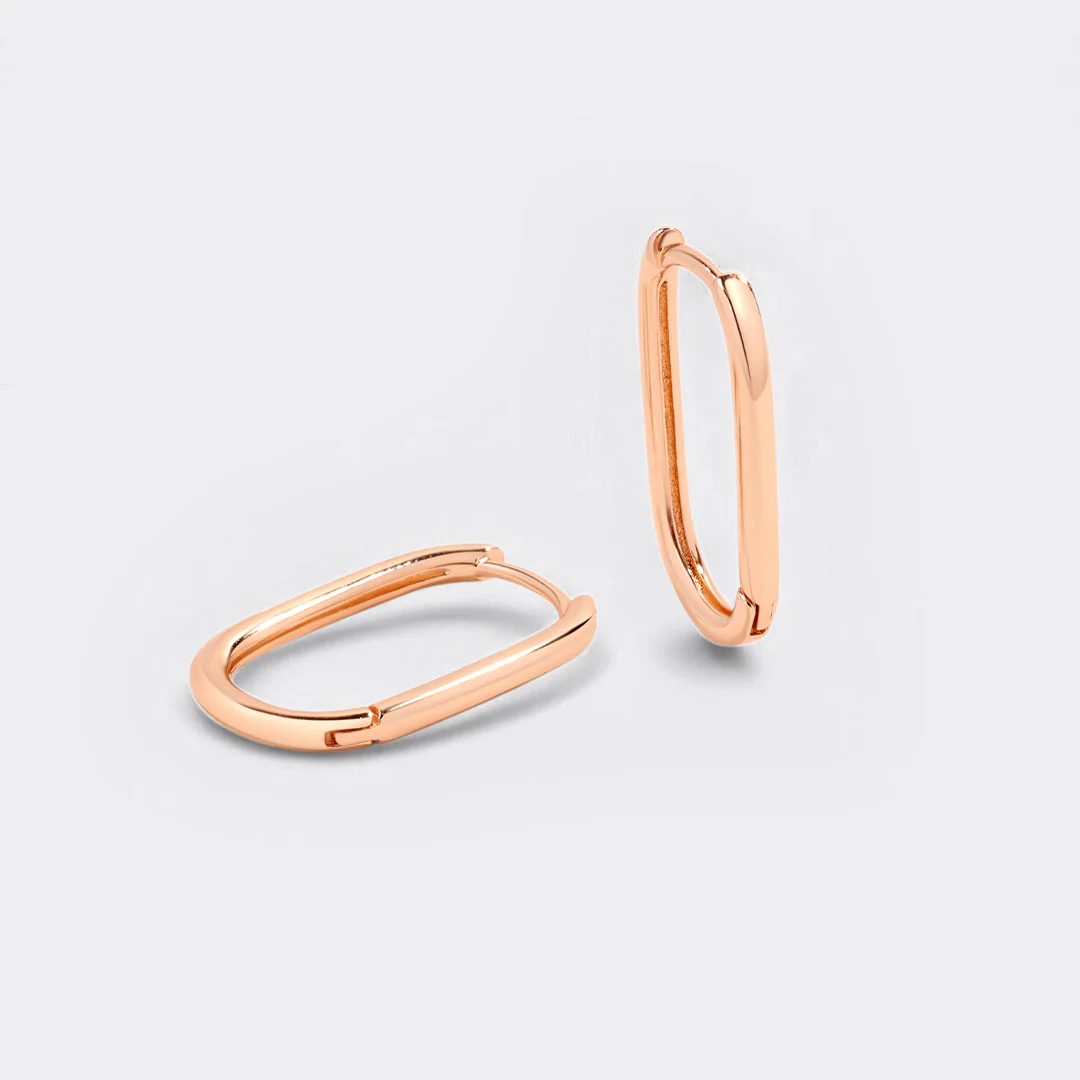 Retro Box Huggie Hoop Earrings - Image 33