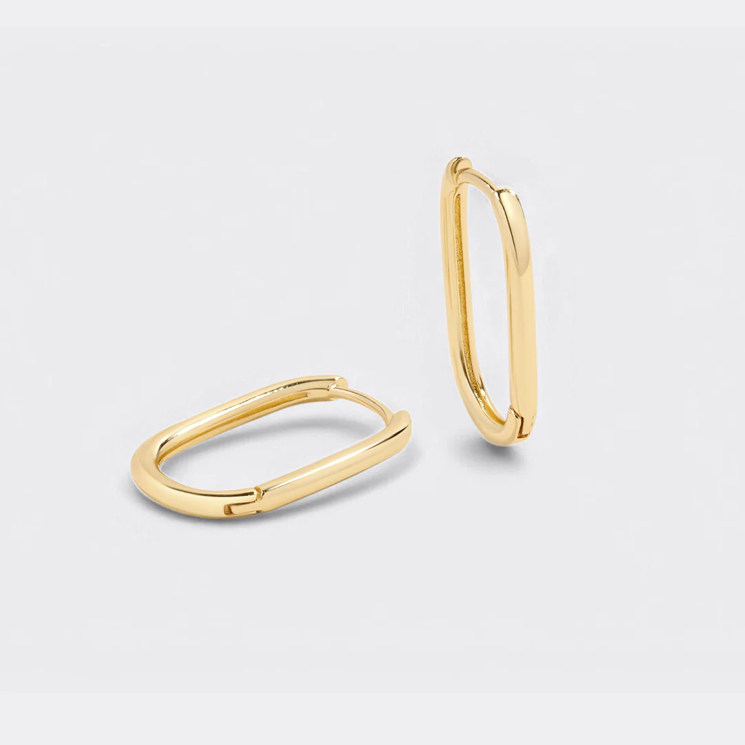 Retro Box Huggie Hoop Earrings - Image 36