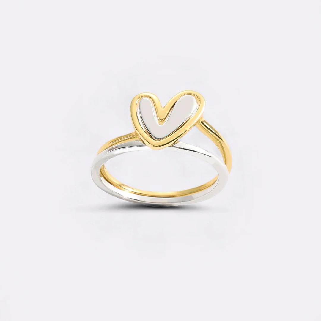 Self Love Layered Heart Ring - Image 5