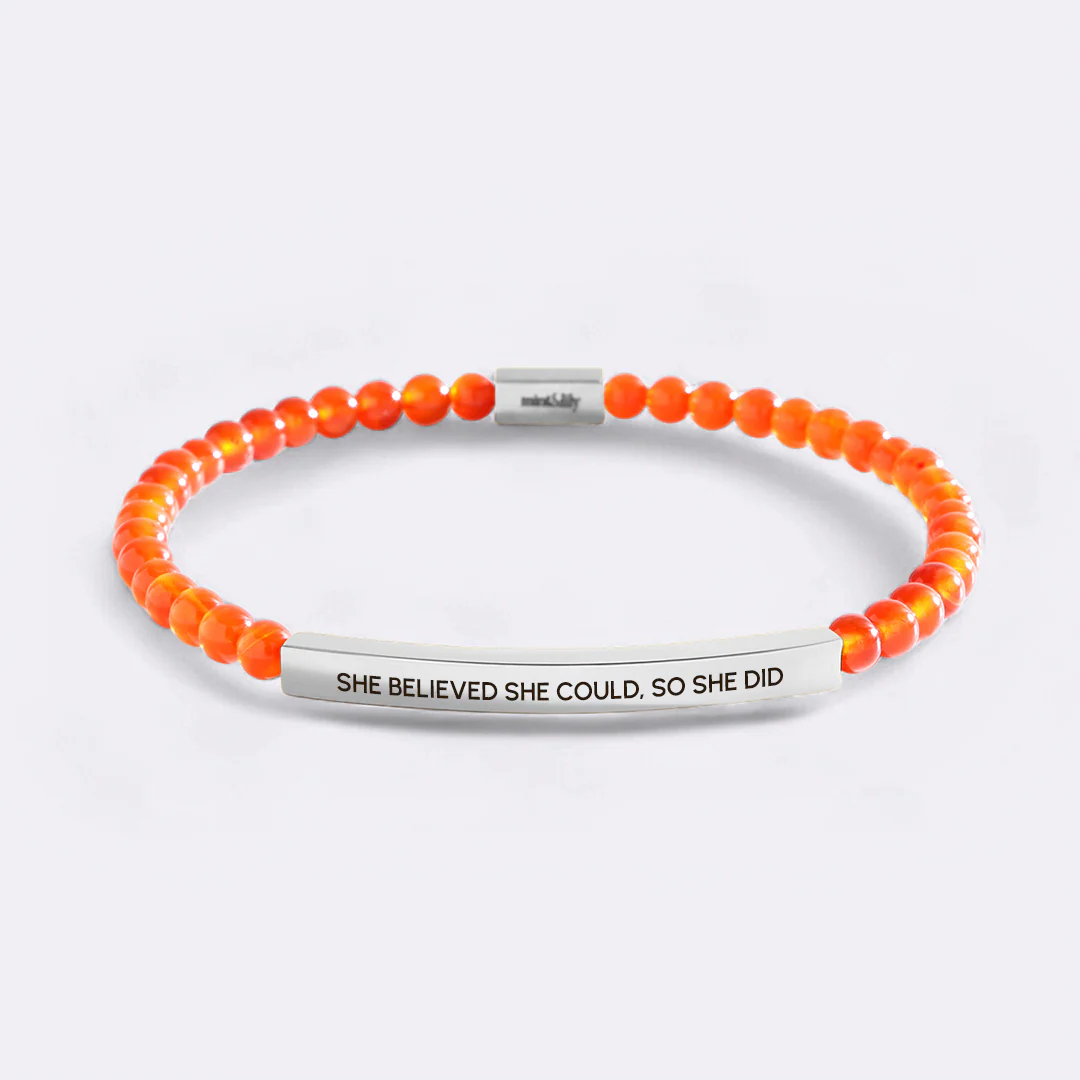 She Believed She Could, So She Did Beaded Inspire Bracelet - Image 8