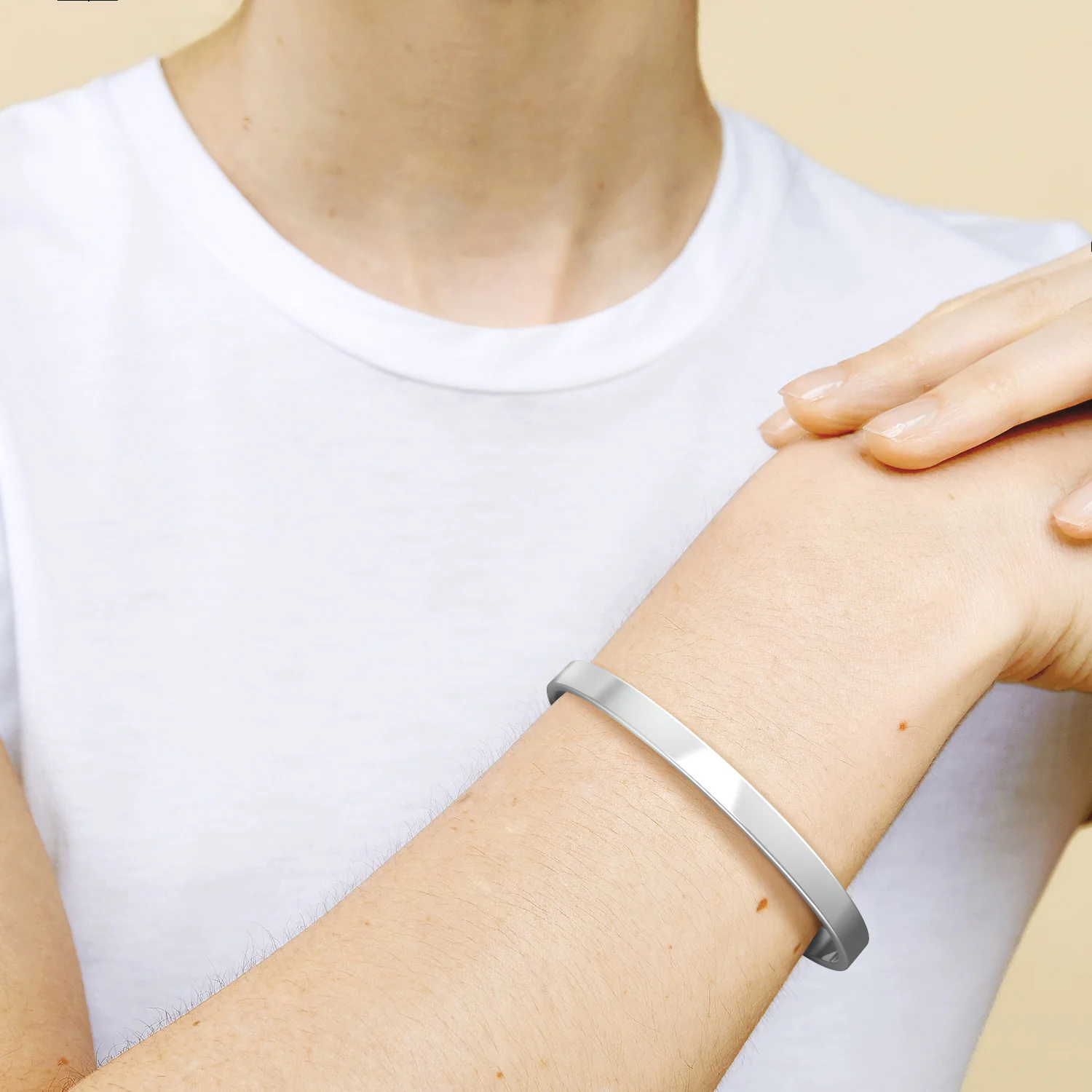 Not Sisters By Blood But Sisters By Heart Personalizable Cuff Bracelet - Image 14