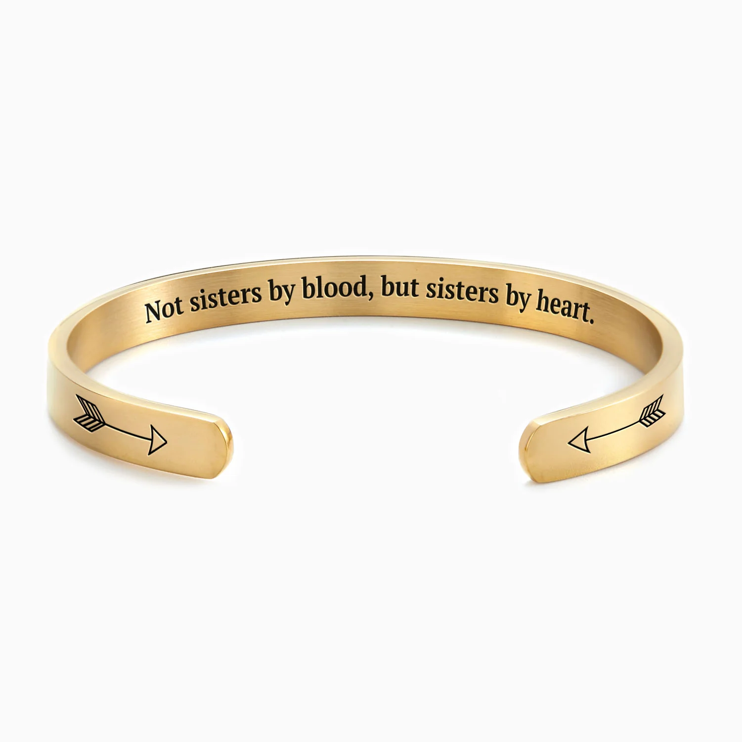 Not Sisters By Blood But Sisters By Heart Personalizable Cuff Bracelet - Image 40