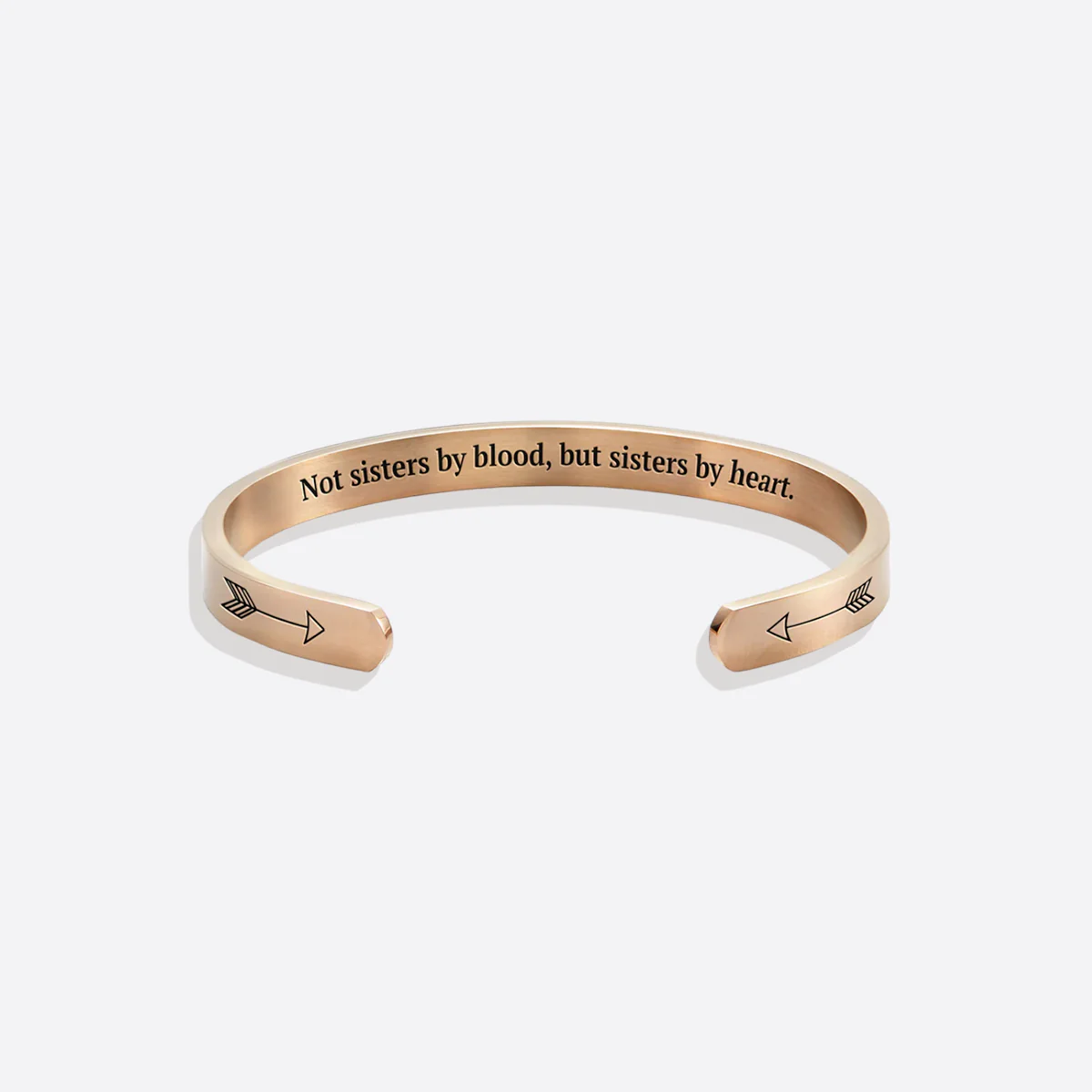 Not Sisters By Blood But Sisters By Heart Personalizable Cuff Bracelet - Image 45
