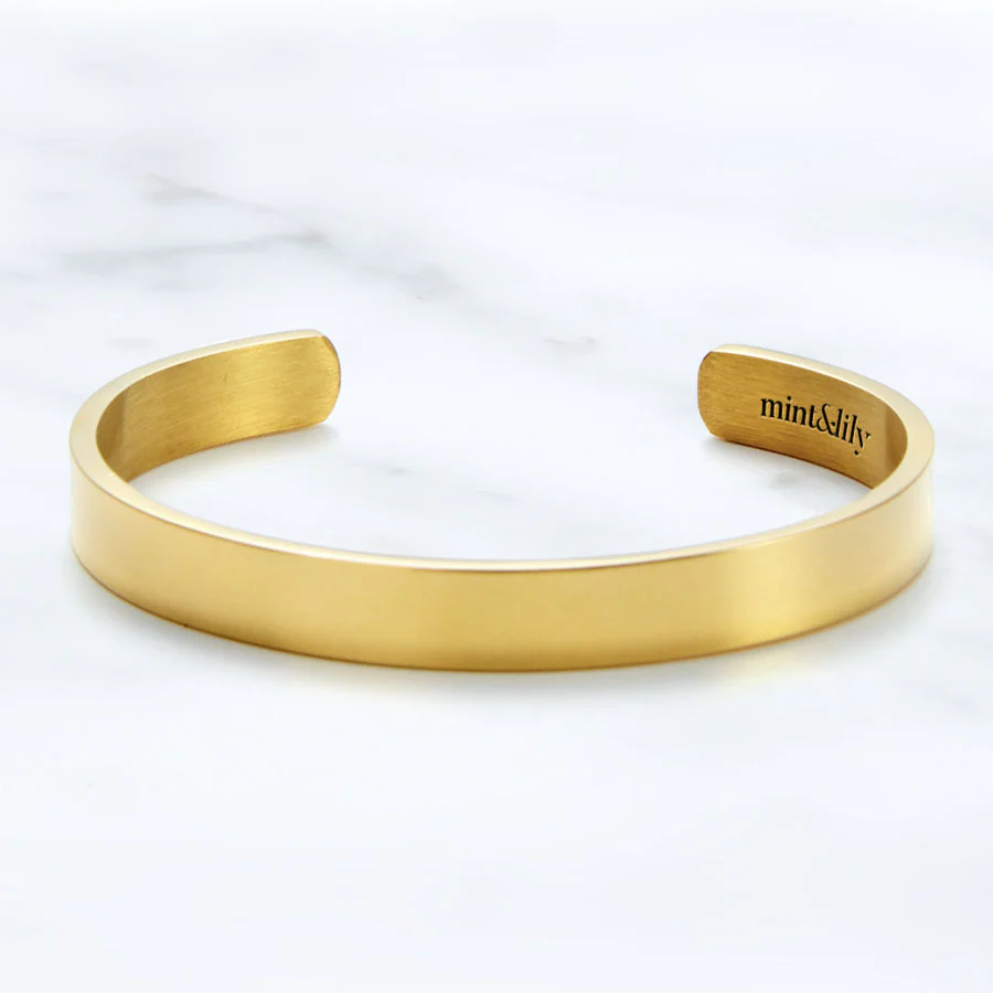 Not Sisters By Blood But Sisters By Heart Personalizable Cuff Bracelet - Image 7