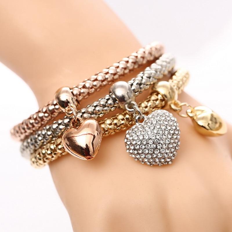 Solid Hearts Metal Bracelet - Image 15