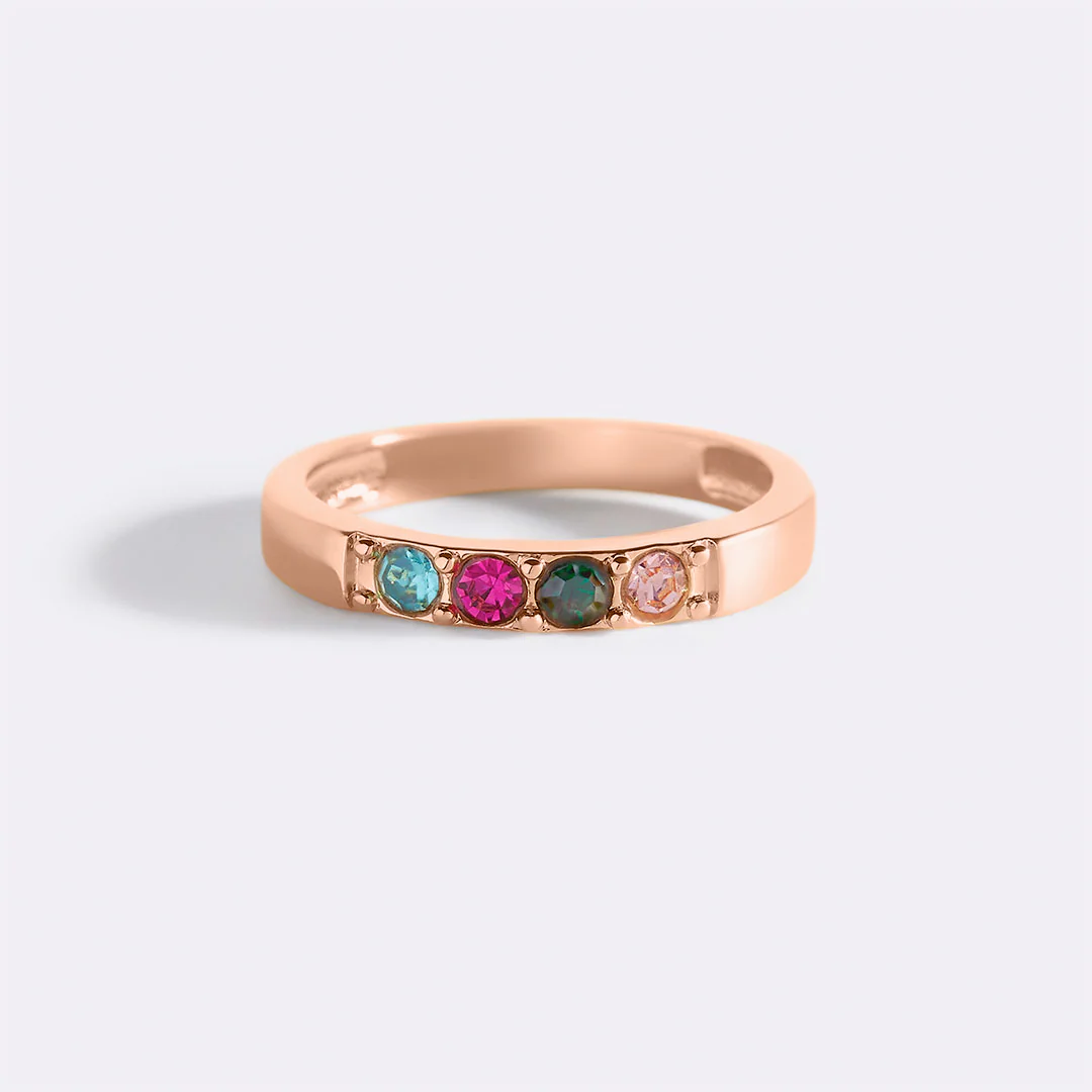 Stackable Birthstones Band Ring - Image 23