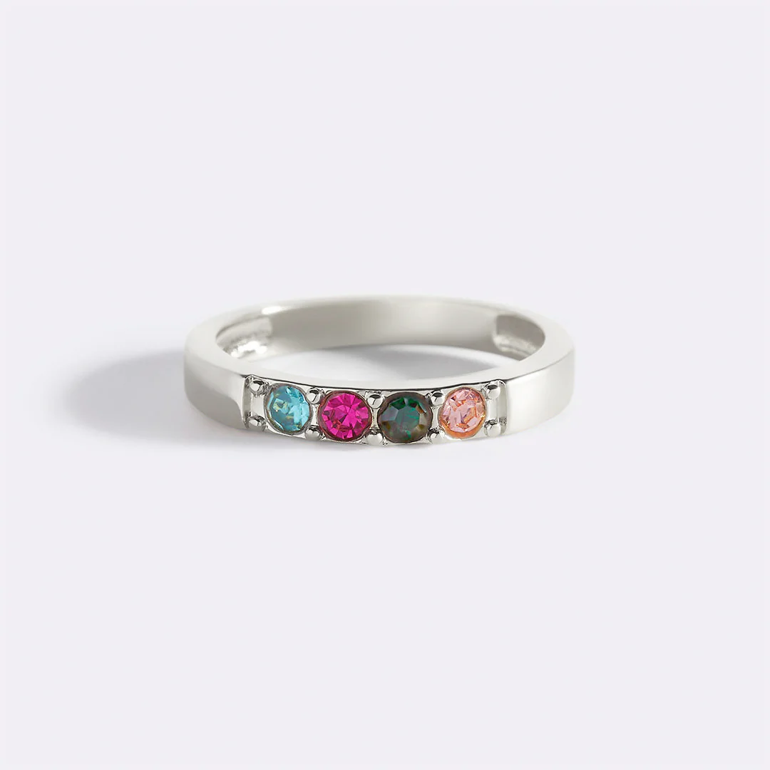Stackable Birthstones Band Ring - Image 24