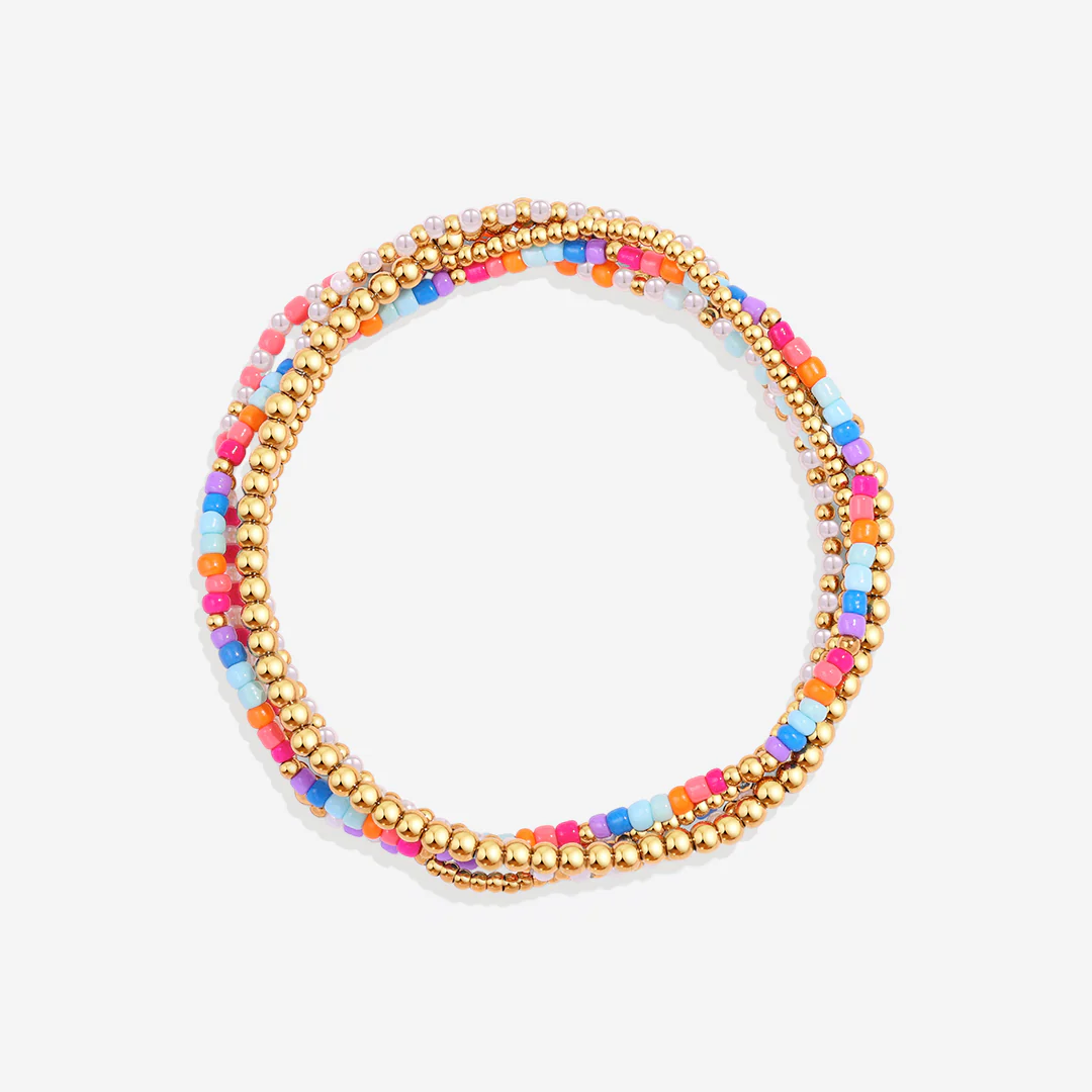 Summer Beaded Bracelet Stacking Set - Image 4