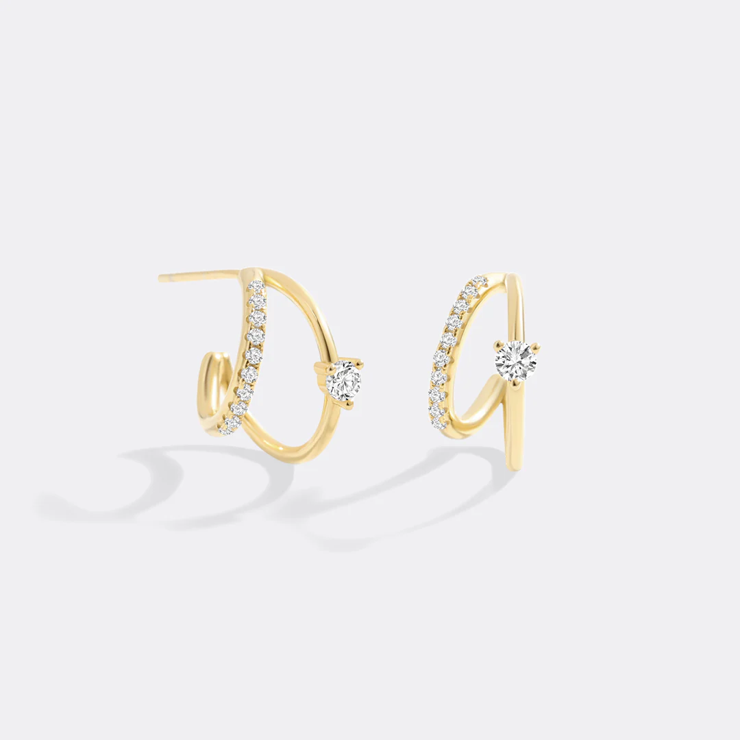 The Nova Double Hoop Earrings - Image 22