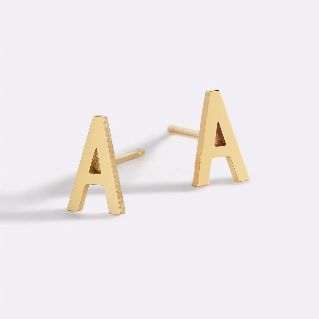 The Skinny Initial Earrings - Image 22