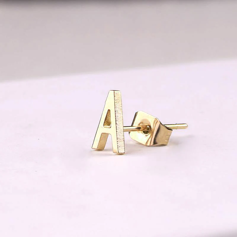 The Skinny Initial Earrings - Image 5